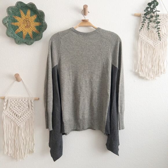 Acrobat Gray Silk and Cashmere Pullover Sweater Size Medium - Picture 2 of 4